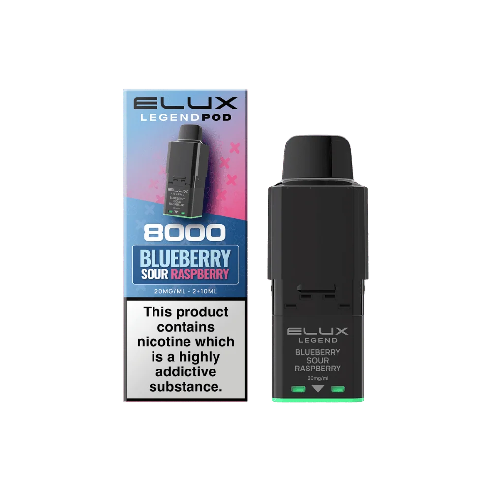 Elux Legend 8000 Prefilled Pod Blueberry Sour Raspberry