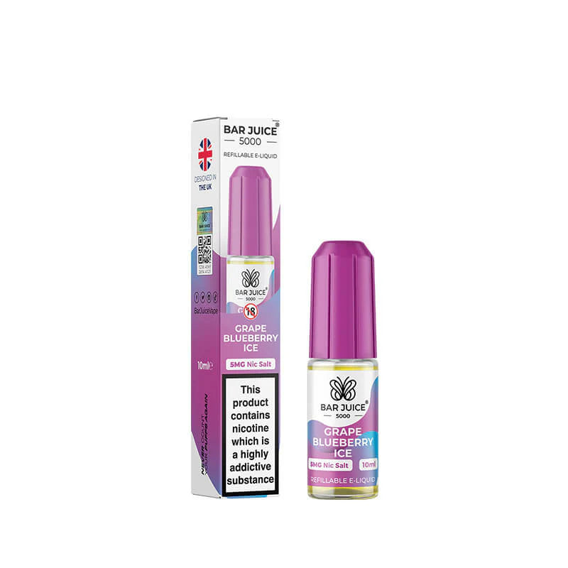 Bar Juice 5000 Grape Blueberry Ice Nic Salt E-Liquid
