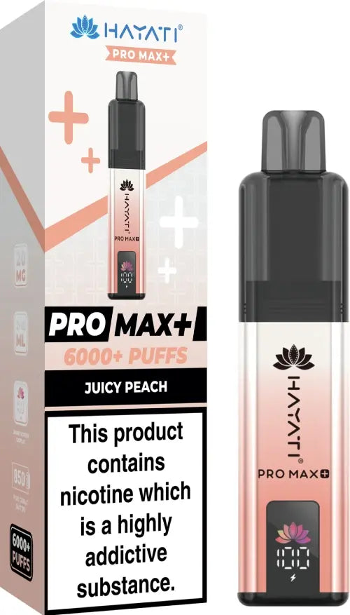 Hayati Pro Max Plus 6000 Juicy Peach Prefilled Pod Kit