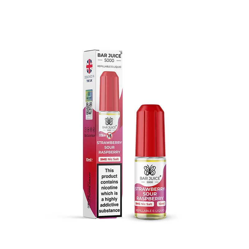 Bar Juice 5000 Strawberry Sour Raspberry Nic Salt E-Liquid