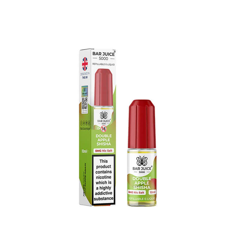 Bar Juice 5000 Double Apple Shisha Nic Salt E-Liquid