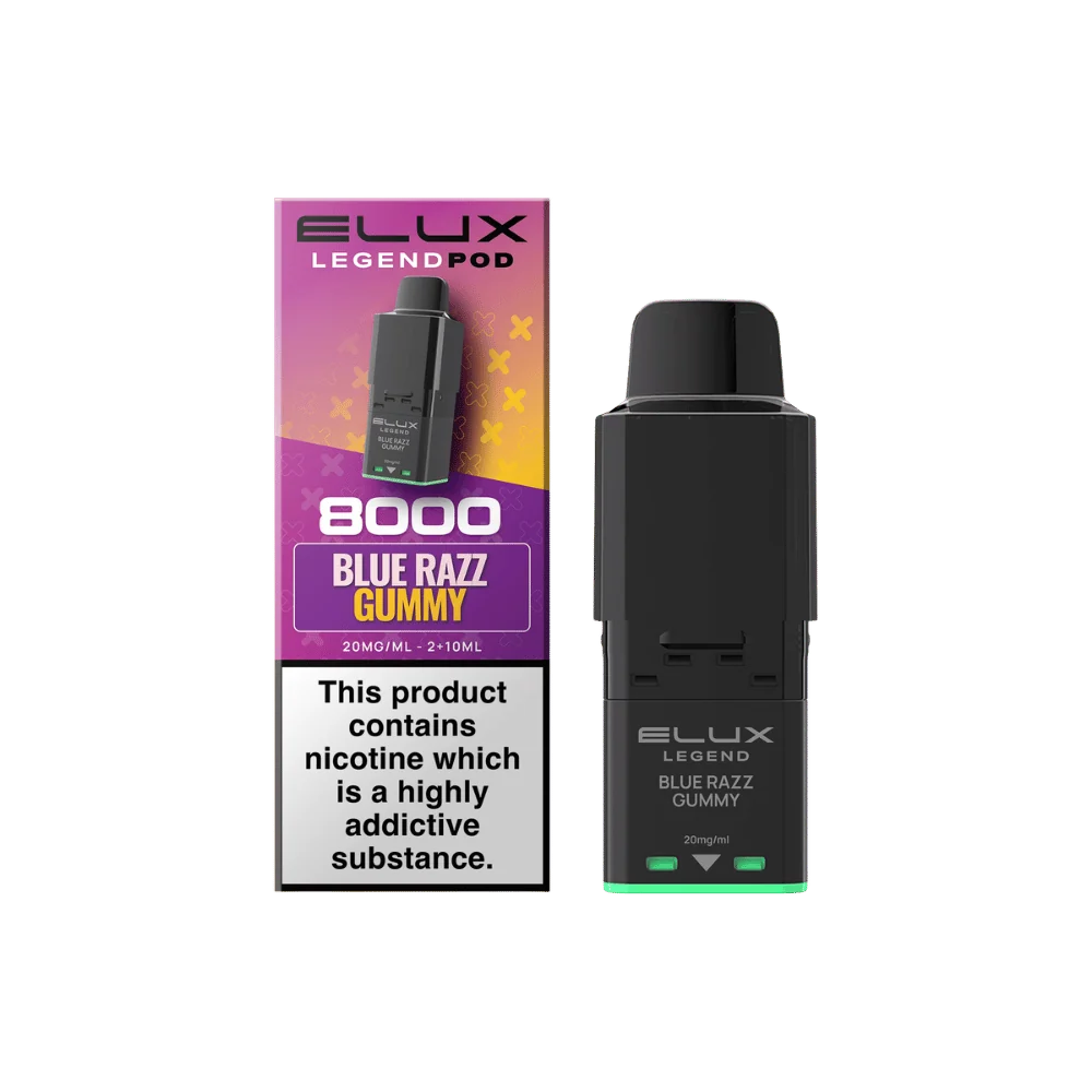 Elux Legend 8000 Prefilled Pod Blue Razz Gummy