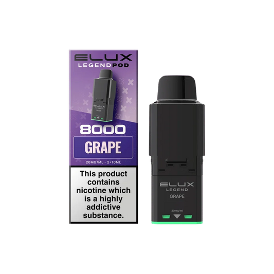 Elux Legend 8000 Prefilled Pod Grape