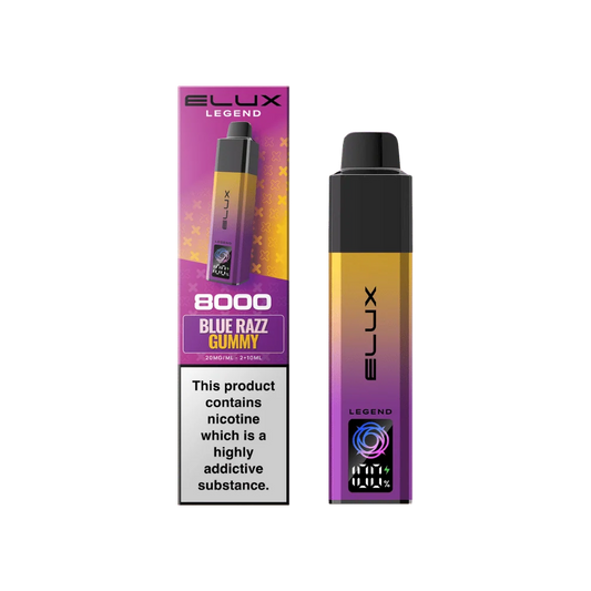 Elux Legend 8000 Prefilled Pod Kit Blue Razz Gummy