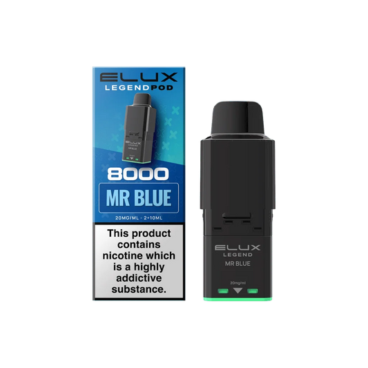 Elux Legend 8000 Prefilled Pod Mr Blue