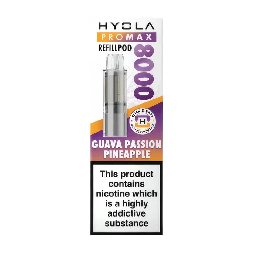 Hyola Pro Max 8000 Guava Passion Pineapple Refill Pods