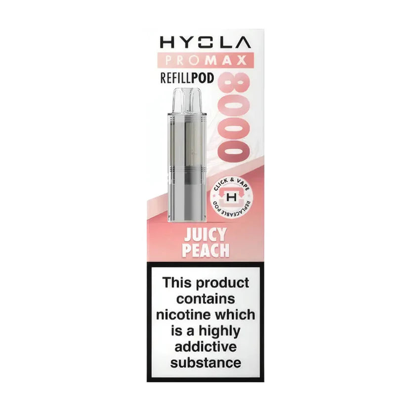 Hyola Pro Max 8000 Juicy Peach Refill Pods