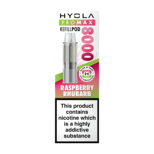 Hyola Pro Max 8000 Raspberry Rhubarb Refill Pods