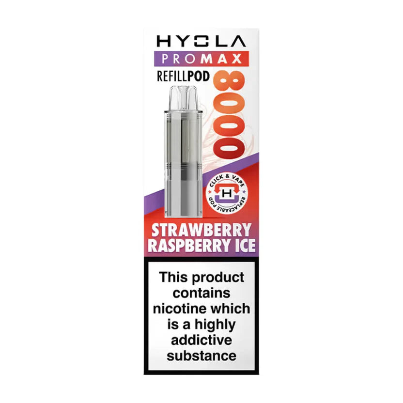Hyola Pro Max 8000 Strawberry Raspberry Ice Refill Pods