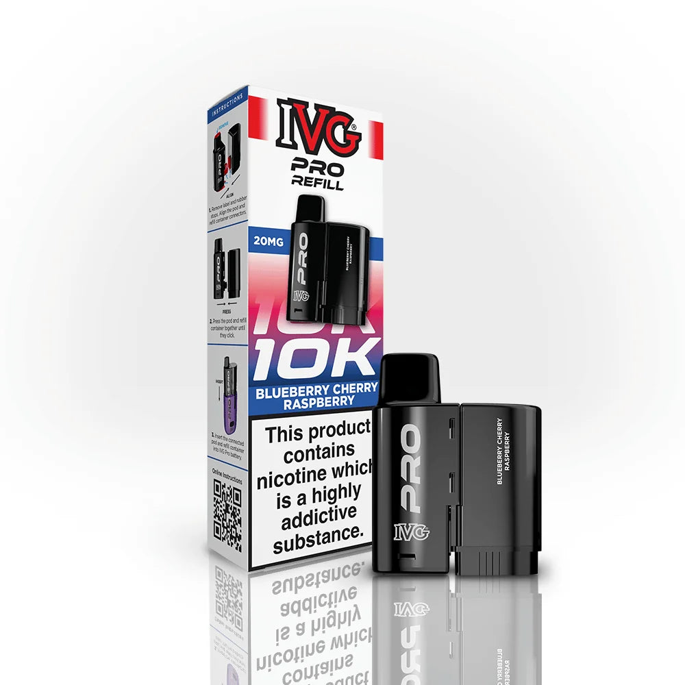 IVG Pro Blueberry Cherry Raspberry Refill