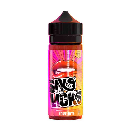 Six Licks Love Bite Shortfill E-Liquid