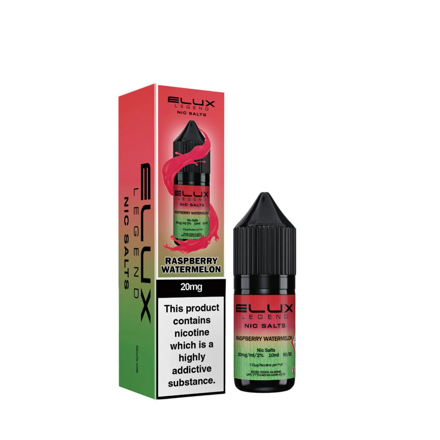 Elux Legend Raspberry Watermelon Nic Salt E-Liquid