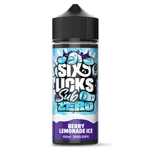 Six Licks Sub Zero Berry Lemonade Ice Shortfill E-Liquid