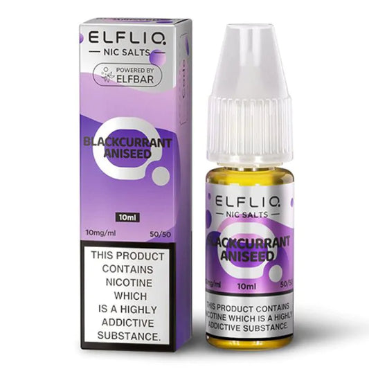 Elfliq Blackcurrant Aniseed Nic Salt E-Liquid