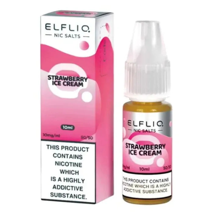 Elfliq Strawberry Ice Cream Nic Salt E-Liquid