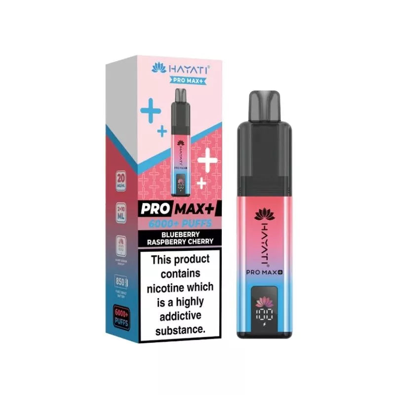 Hayati Pro Max Plus 6000 Blueberry Raspberry Cherry Prefilled Pod Kit
