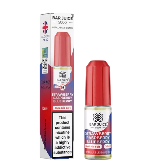Bar Juice 5000 Strawberry Raspberry Blueberry Nic Salt E-Liquid